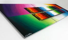 'Expression of Colours' 260x80cm quadro XXL