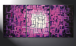 'Purple Afterglow' 150x70cm quadro