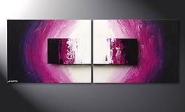 'Purple Rain' 160x60cm dipinto moderno