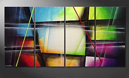 'Window to Rainbow' 160x80cm tela