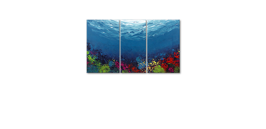 Das Wandbild Coral Garden 140x80cm