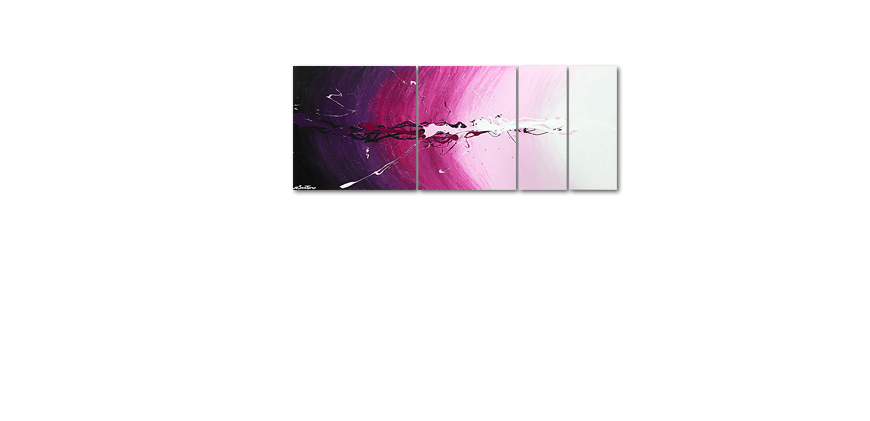 Das Keilrahmen Wandbild Cosmic Splash 130x50cm