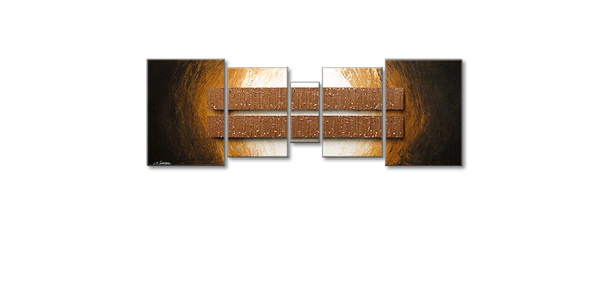 Unser Wandbild Copper Blocs 200x70cm