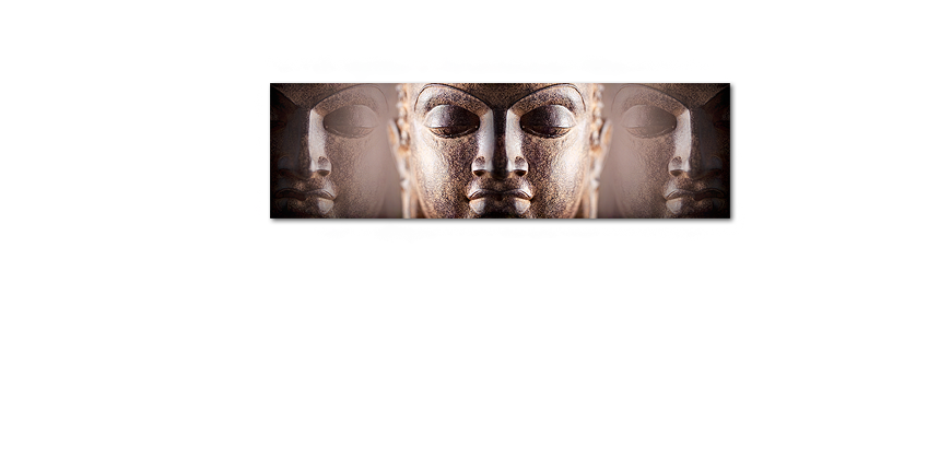 Das Buddha Wandbild Silence 170x50cm