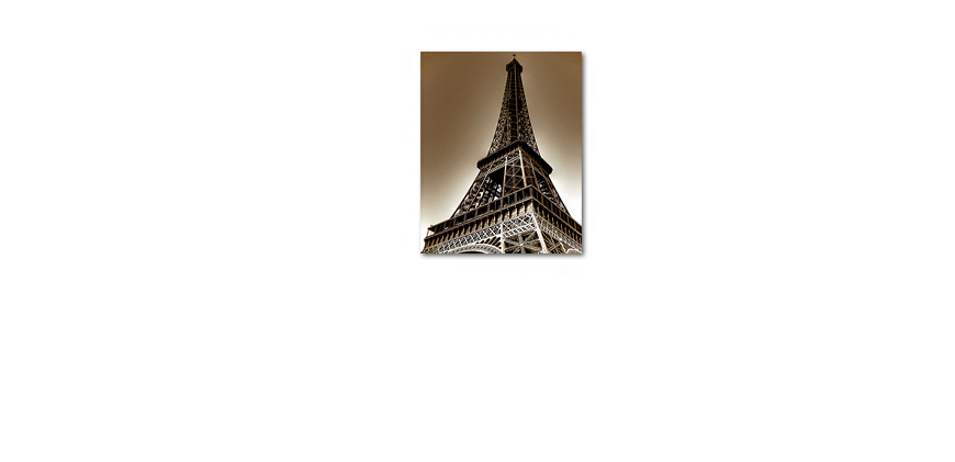Das Leinwandbild Eiffel Tower in 80x100cm