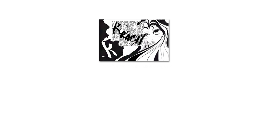 Das Leinwandbild Manga Krash 100x60cm