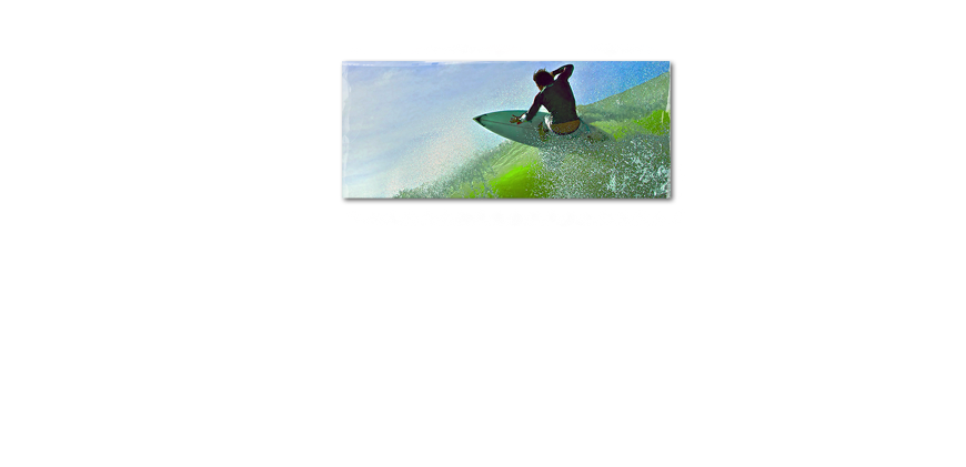 Das Leinwandbild Surf in 120x50cm