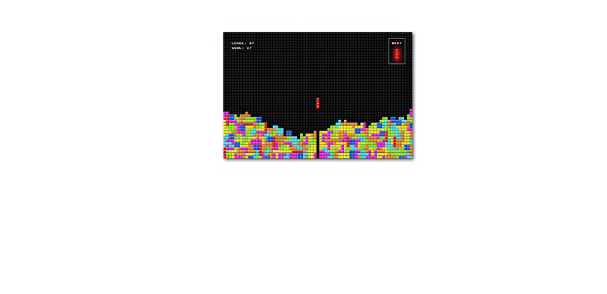 Das gedruckte Bild Tetris in 120x80cm