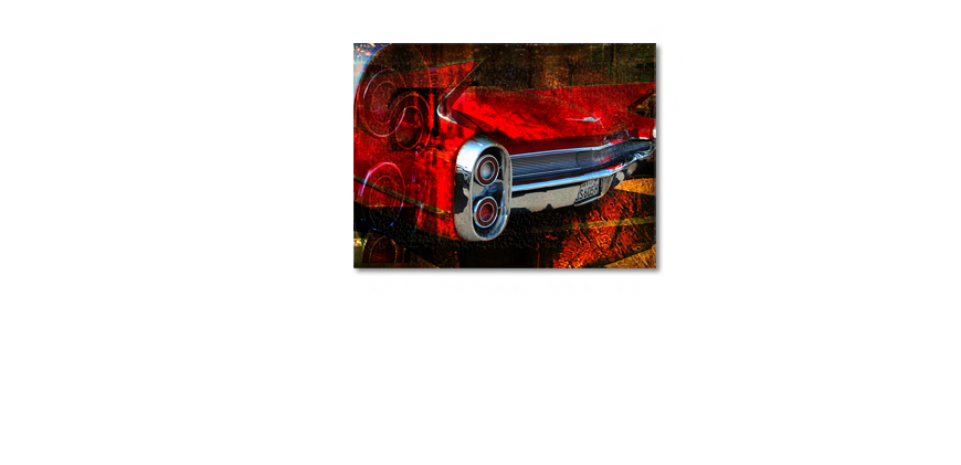 Das moderne Wandbild Red Car 100x70cm