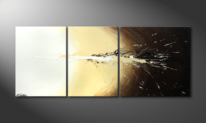 Das Wandbild Exploded Light 170x70x2cm