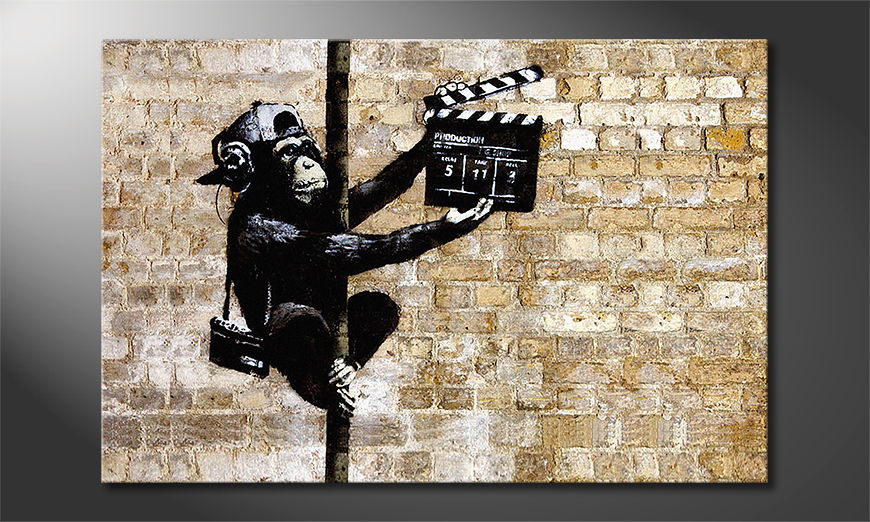 Das Leinwandbild Banksy No13