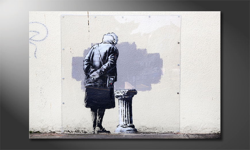 Das Leinwandbild Banksy No2
