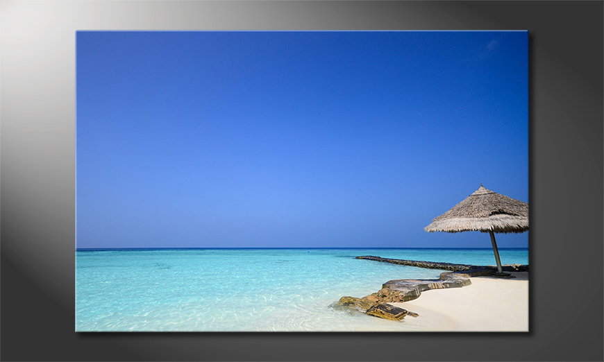 Das-Leinwandbild-Maledives-Beach