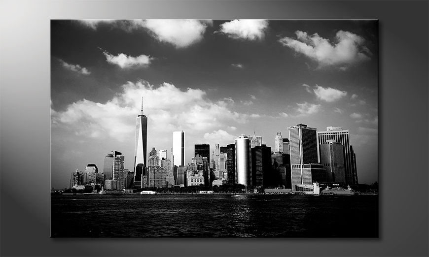Das Leinwandbild Manhattan Skyscrapers