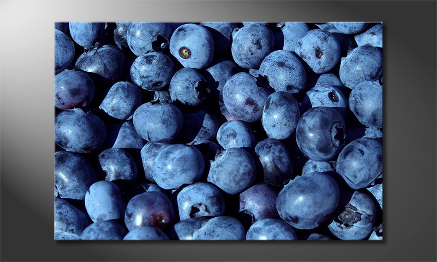 Das-Wandbild-Blueberries