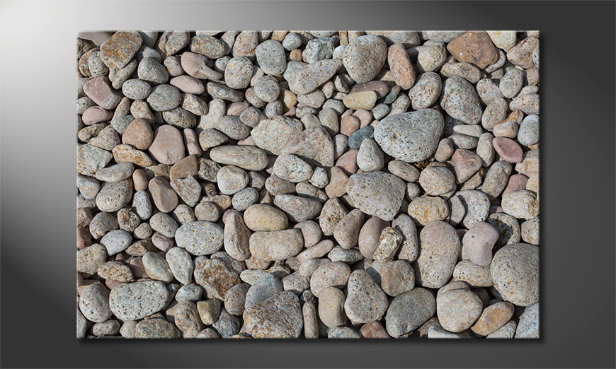 Das-Wandbild-Pebble-Stones