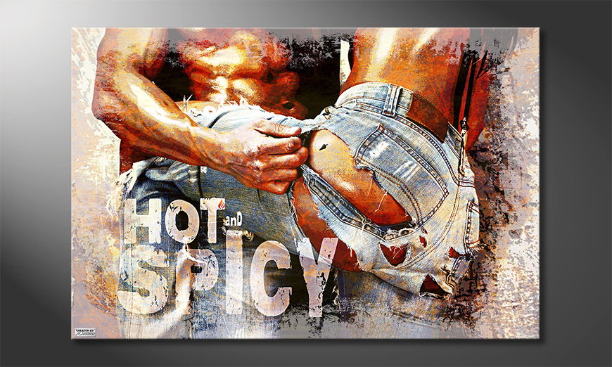 Das erotische Leinwandbild Hot and Spicy