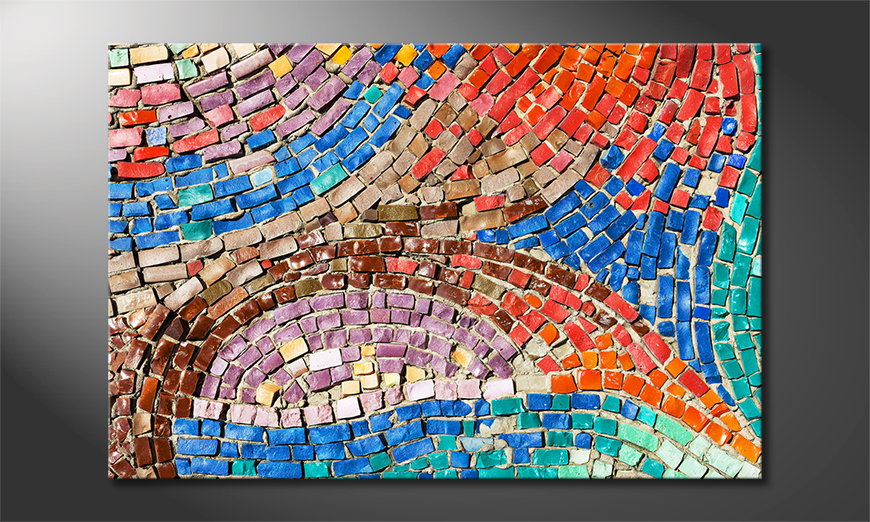 Das-gedruckte-Bild-Colorful-Mosaic