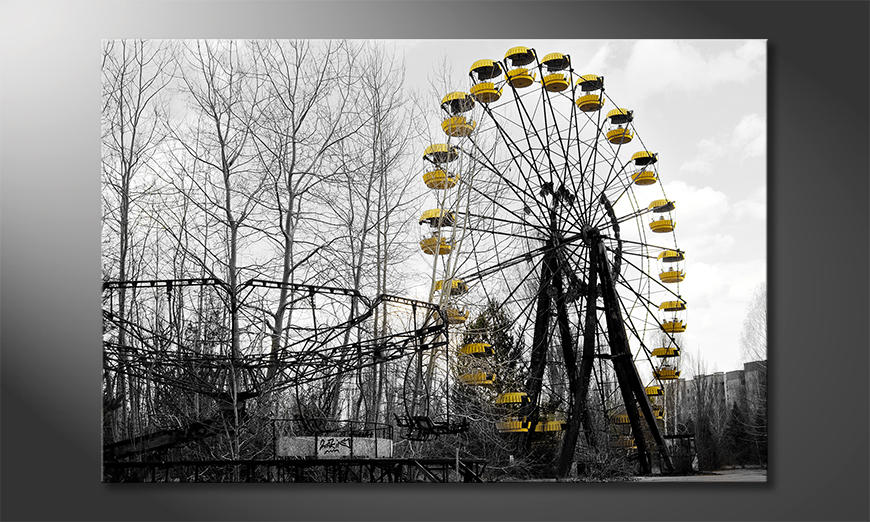 Das-gedruckte-Bild-Ferris-Wheel