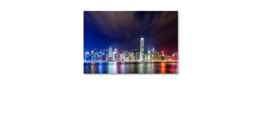 Das-gedruckte-Bild-Hongkong-at-Night