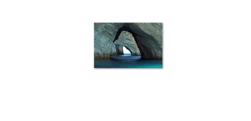 Das-gedruckte-Leinwandbild-Blue-Caves-90x60-cm