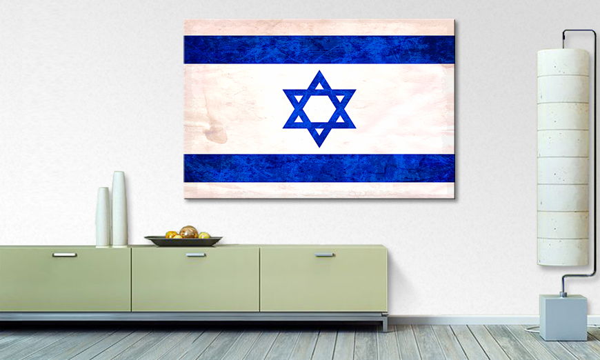 Das gedruckte Leinwandbild Israel