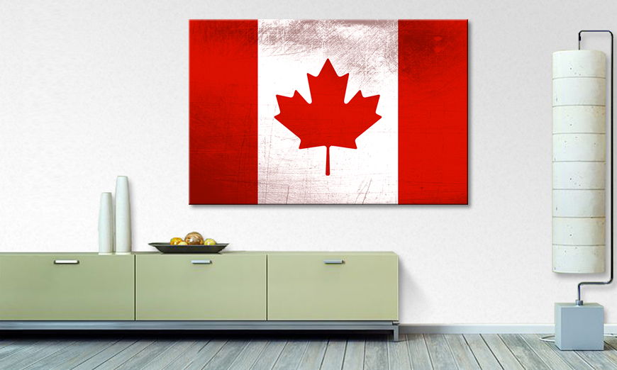 Das gedruckte Leinwandbild Kanada