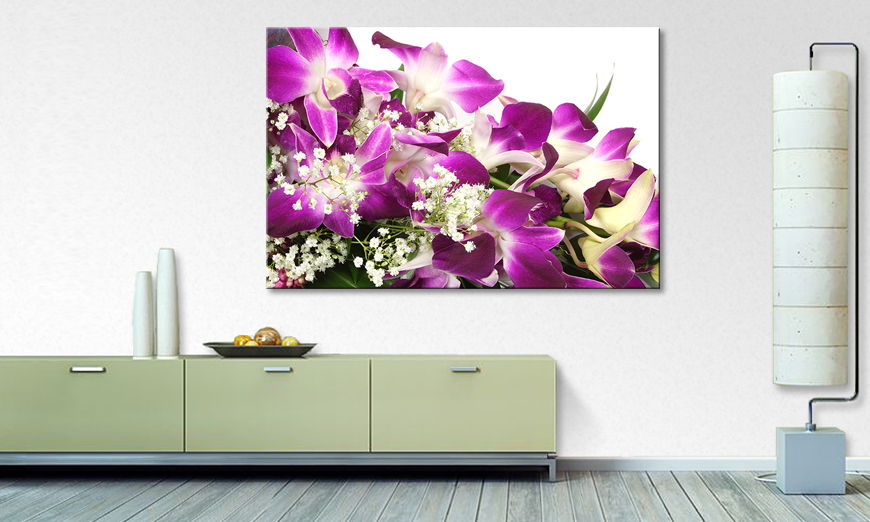 Das gedruckte Wandbild Orchid Blossoms
