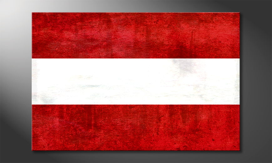 Das gedruckte Wandbild Österreich