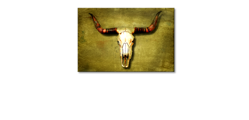 Das-moderne-Leinwandbild-Buffalo-Bull