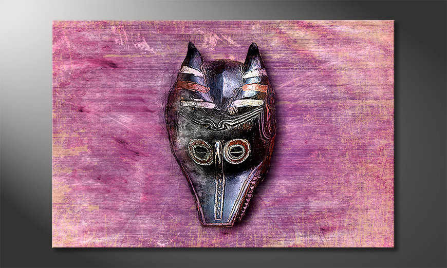 Das-moderne-Wandbild-Afro-Mask