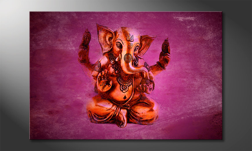 Das moderne Wandbild God Ganesha