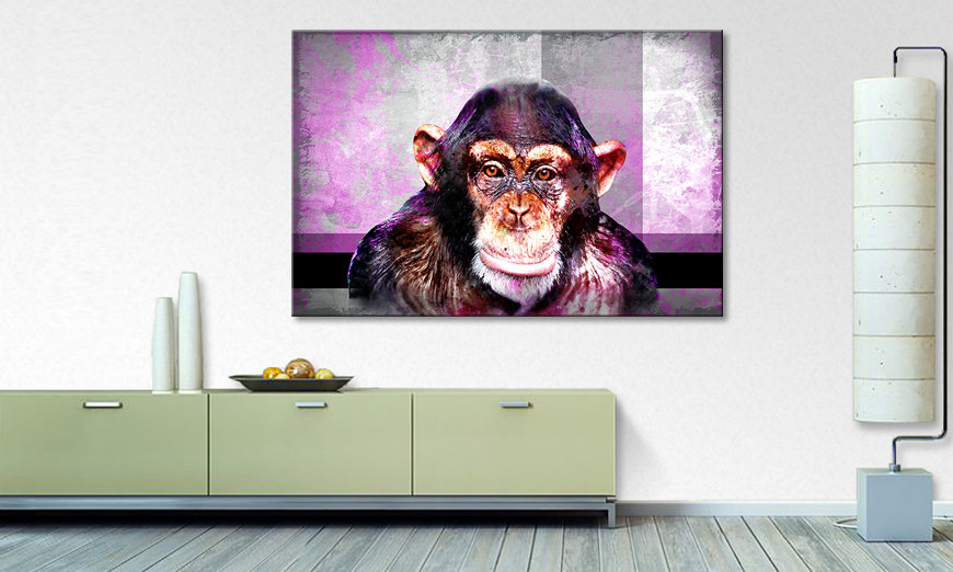 Das moderne Wandbild Mr Monkey