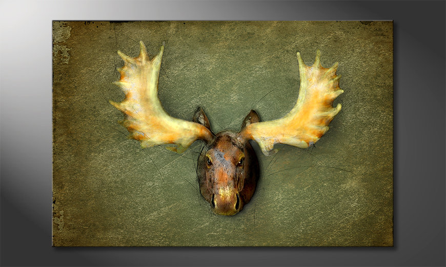 Das-moderne-Wandbild-The-Elk