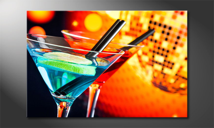 Das-moderne-Wandbild-Two-Cocktails