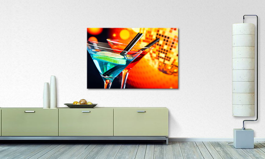 Das moderne Wandbild Two Cocktails