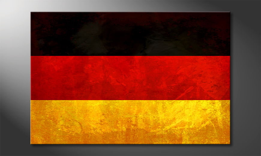 Flagge-als-Leinwandbild-Deutschland