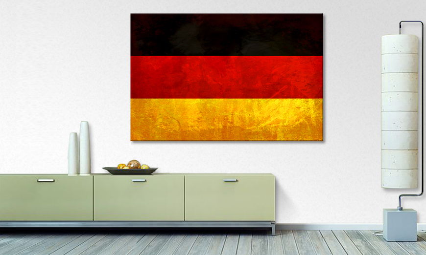 Flagge als Leinwandbild Deutschland