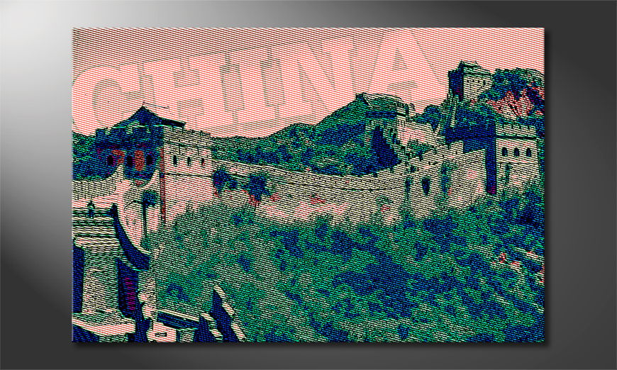 Gedrucktes Leinwandbild Chinesische Mauer