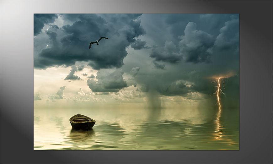 Das-Premium-Poster-The-lonely-old-Boat
