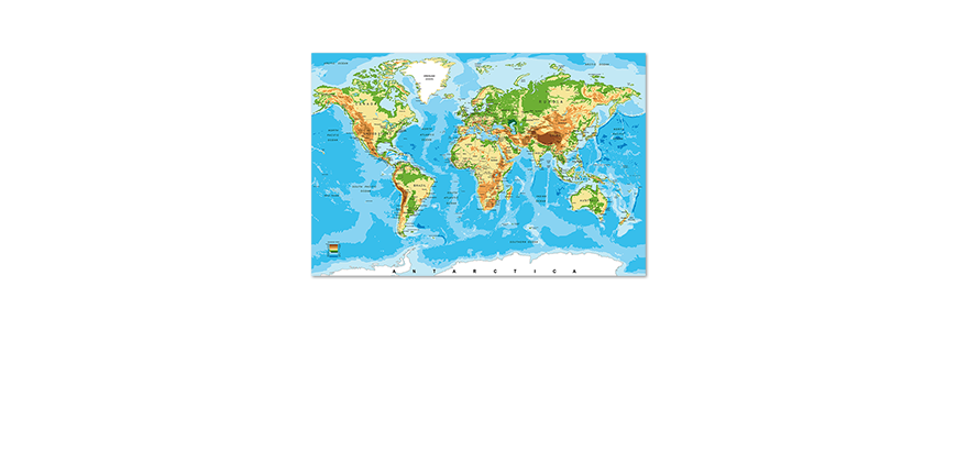 Weltkarte-als-Poster-Physical-Worldmap