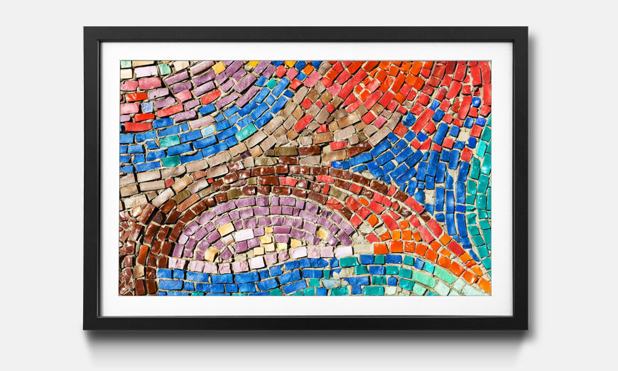 Der gerahmte Druck Colorful Mosaic