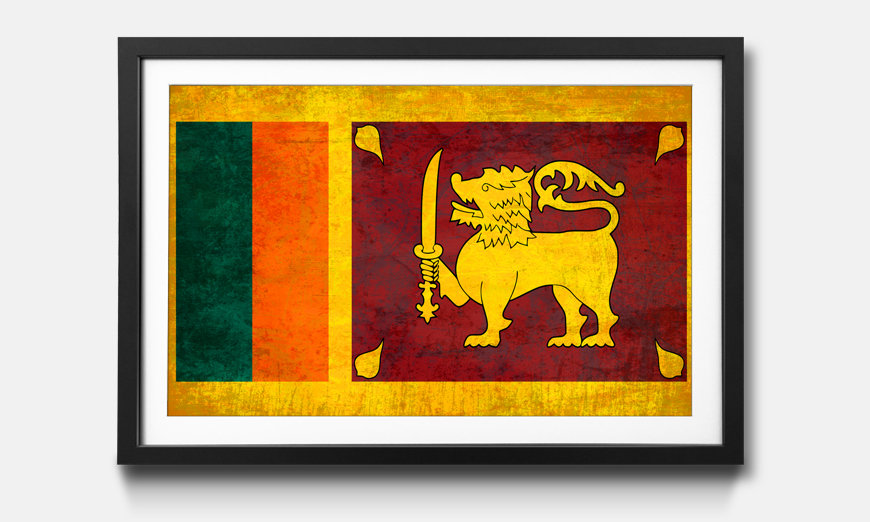 Fertig gerahmt Sri Lanka