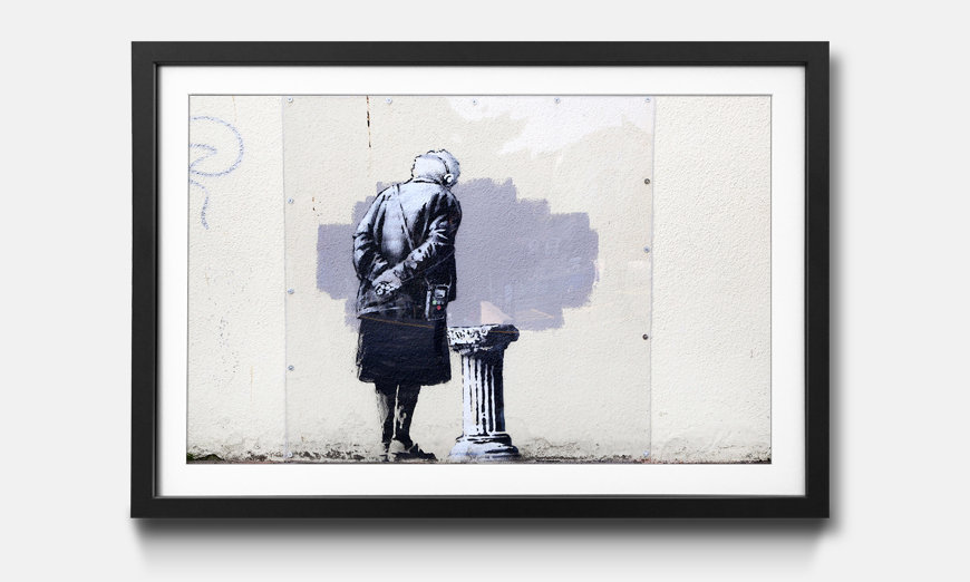 Kunstdruck gerahmt Banksy No 2