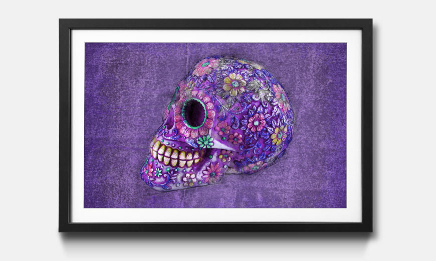 Kunstdruck gerahmt Purple Death