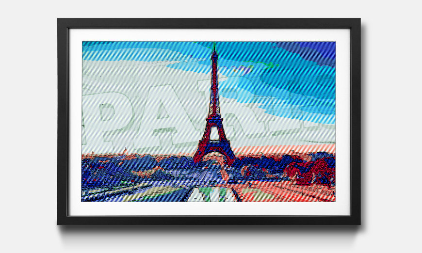 Wandbild gerahmt Paris