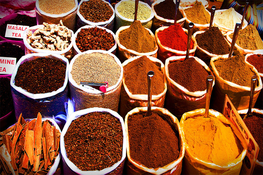 Die Vlies Fototapete Colorful Spices
