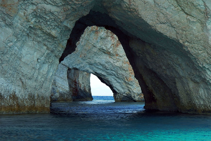 Natur Fototapete Blue Caves ab 120x80cm