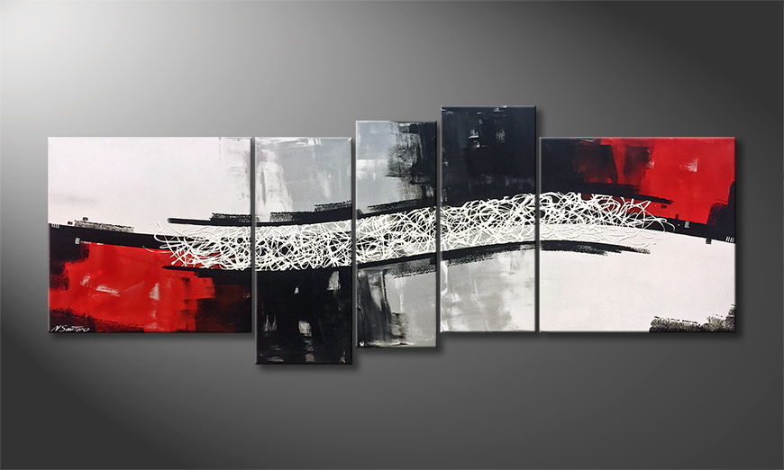 Das Wandbild Clash Of Contrast 205x80cm