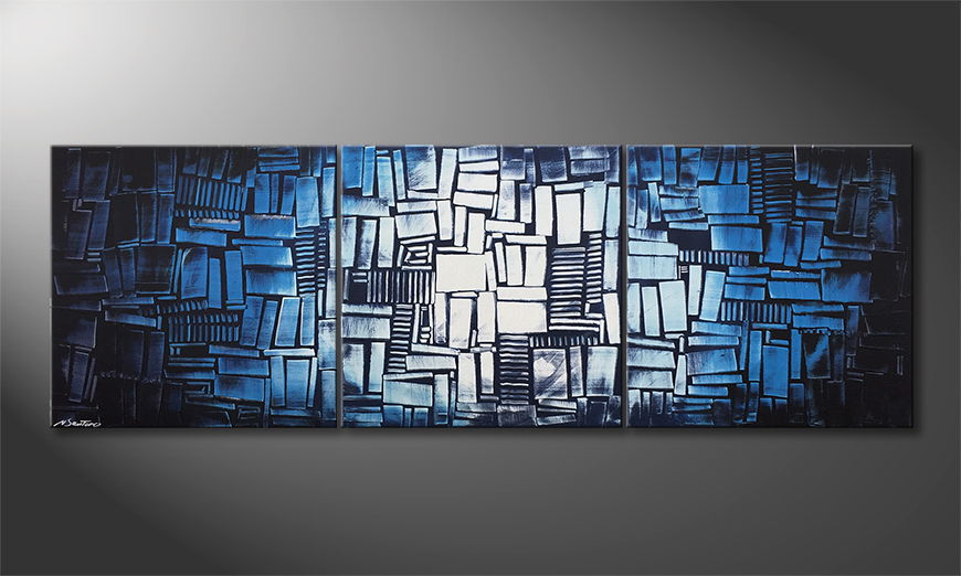 Das Wohnzimmerbild Ice Cubes 210x70cm